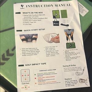 New Golf Hitting Mat, Golf Training Mat for Swing Path